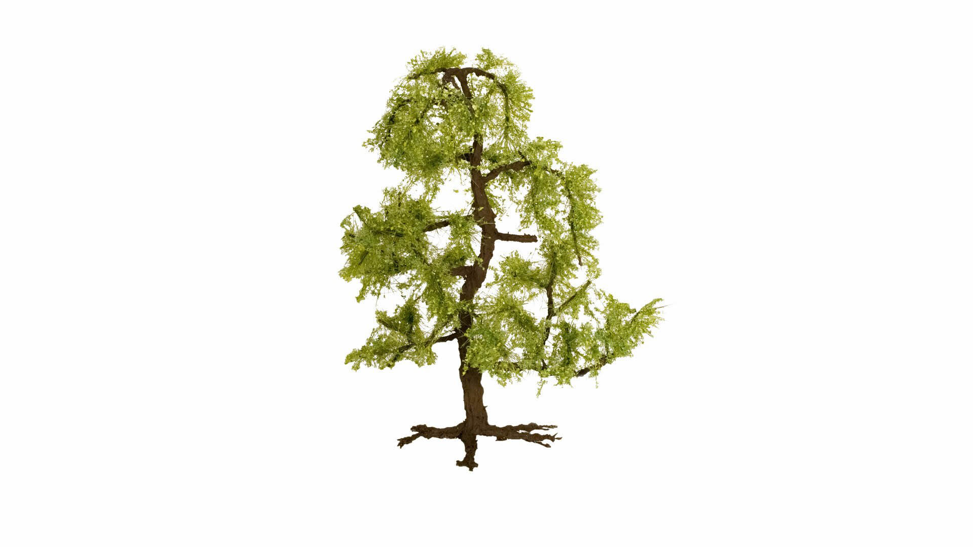 030-60761 - H0 - Vergessener Ort "Gebäuderuine"<br>16,5 x 12,1 cm, 6,5 cm hoch, Höhe Draht-Baum "Linde" 16 cm